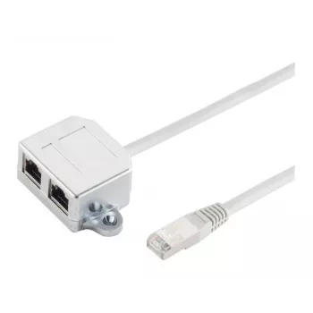 Microconnect MPK418 RJ45-Kabelsplitter (Y-Adapter), RJ45 auf 2x RJ45, Schwarz