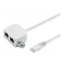 Microconnect MPK418 RJ45-Kabelsplitter (Y-Adapter), RJ45 auf 2x RJ45, Schwarz