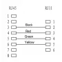 Telefonkabel Microconnect MPK453S RJ11 RJ45 3 m Schwarz