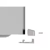 Compulocks Mac Studio Ledge Lock Adapter Keyed Kabel Lock Silber