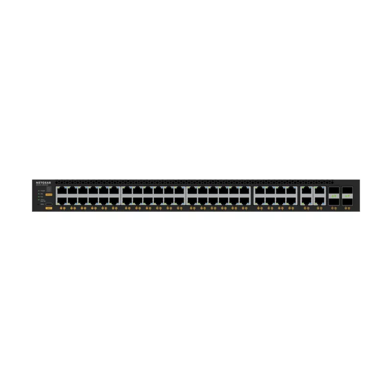 NETGEAR M4350-44M4X4V Managed L3 2.5G Ethernet (100/1000/2500) Power over Ethernet (PoE) 1U Schwarz