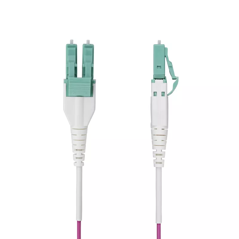 StarTech.com 20 m LC zu LC (UPC) OM4 Multimode Glasfaserkabel, Erika-Violett, 50/125 µm, 40G/100G, LOMMF/VCSEL, Uniboot Glasfaser-Patchkabel, OFNR Riser-zertifiziert