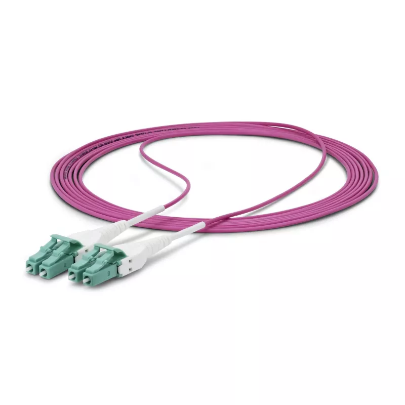 StarTech.com 20 m LC zu LC (UPC) OM4 Multimode Glasfaserkabel, Erika-Violett, 50/125 µm, 40G/100G, LOMMF/VCSEL, Uniboot Glasfaser-Patchkabel, OFNR Riser-zertifiziert