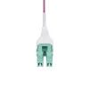 StarTech.com 7m (23ft) LC auf LC (UPC) OM4 Multimode Glasfaserkabel, Erika Violet, 50/125µm, 40G/100G, LOMMF/VCSEL, Uniboot Glasfaser-Patchkabel, OFNR Riser-Rating