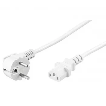 Microconnect PE010430W Stromkabel Weiß 3 m Netzstecker Typ E+F C13-Kupplung
