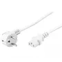 Microconnect PE010430W Stromkabel Weiß 3 m Netzstecker Typ E+F C13-Kupplung