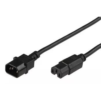Microconnect PE011420 Stromkabel Schwarz 2 m C14-Kupplung C15-Kupplung