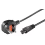 Microconnect PE090805 Stromkabel Schwarz 0,5 m Netzstecker Typ G C5-Kupplung