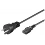Microconnect PE120418 Netzkabel Schwarz 1,8 m Netzstecker Typ K C13-Kupplung