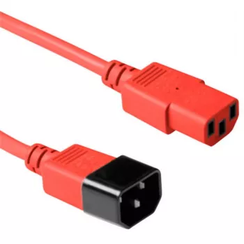 Microconnect PE1413R3 Stromkabel Rot 3 m C13-Kupplung C14-Kupplung