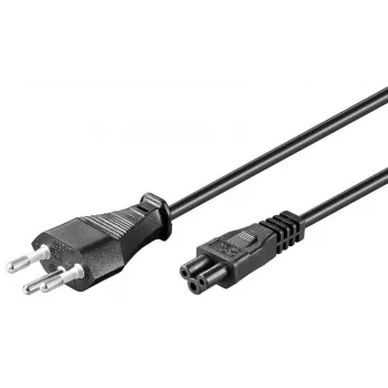 Microconnect PE160818 Stromkabel Schwarz 1,8 m Netzstecker Typ J C5-Kupplung