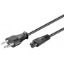 Microconnect PE160830 Stromkabel Schwarz 3 m Netzstecker Typ J C5-Kupplung
