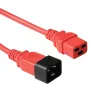 Microconnect PE2019R09 Stromkabel Rot 0,9 m C20-Kupplung C19-Kupplung