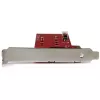 StarTech.com 2x M.2 SATA SSD Controller-Karte – PCIe, PCIe, M.2, Full-Height / Low-Profile, PCI 2.0, Rot, CE, FCC, TAA