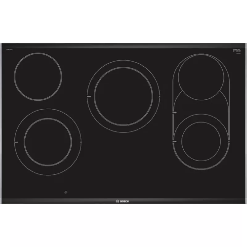 Bosch Serie 8 PKM875DP1D Kochfeld Schwarz, Edelstahl Einbau Keramikkochfeld 5 Zone(n)