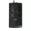 FSP NanoFit 800 unterbrechungsfreie Stromversorgung (USV) Standby (Offline) 0,8 kVA 480 W 6 AC-Ausgänge