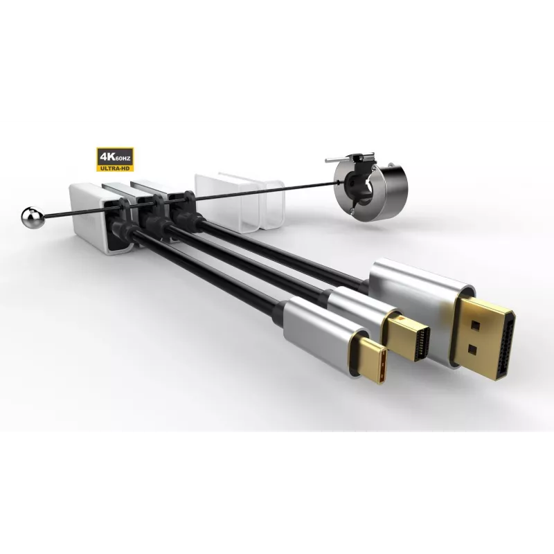 Vivolink PROADRING7S Videokabel-Adapter DisplayPort + Mini DisplayPort + USB Typ-C 3 x HDMI