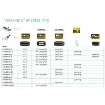 Vivolink PROADRINGDPR Videokabel-Adapter 0,1 m DisplayPort HDMI Schwarz