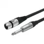 Vivolink PROAUDXLRFJACK3 Audiokabel 3 m XLR 6,35 mm Schwarz