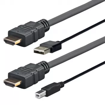 Vivolink PRO HDMI W/USB 2.0 A/B (AMP) 2m 4096x2160 Schwarz