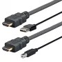 Vivolink PRO HDMI W/USB 2.0 A/B (AMP) 2m 4096x2160 Schwarz