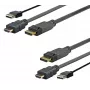 Vivolink PROHDMIUSBDP5 Videokabel-Adapter 5 m DisplayPort HDMI + USB Schwarz