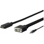 Vivolink PROHDMIVGA1 Videokabel-Adapter 1 m HDMI Typ A (Standard) VGA (D-Sub) Schwarz