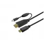 Vivolink PROUSBCHDMIUSBB7.5 USB-Kabel USB 3.2 Gen 1 (3.1 Gen 1) 7,5 m USB-C Schwarz