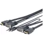 VivoLink Pro PROVGAHDMIFLY7 VGA + Audio und HDMI Kabel, 7 m, schwarz
