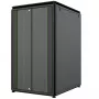 LANVIEW Data Line RDL26U81BL 19" 26U freistehender Netzwerkschrank, 800 x 1000 x 1342 mm, Schwarz