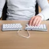 R-Go Tools Ergonomische Tastatur R-Go Split Break mit Pausensoftware, ergonomische geteilte Tastatur, QWERTZ (DE), Bluetooth, weiß