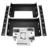 StarTech.com 12HE 19 Zoll Wandmontage-Netzwerkschrank – 12 Zoll tief 2-Pfosten Open-Frame Serverschrank für Daten/AV/IT/Computerausrüstung/Patchpanel mit Käfigmuttern & Schrauben 90 kg Tragkraft, Schwarz (RK12WALLO)