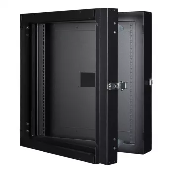 Wandmontierter Rack LOGON RWMD12UBL 12U Schwarz 80 kg Tragfähigkeit