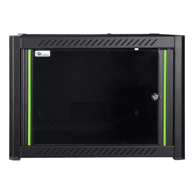 Wandmontierter Schrank LOGON RWP07U45BL 7U Schwarz Schlüsselschloss