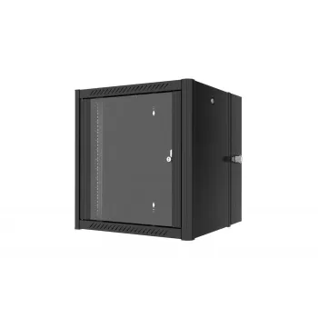 Lanview RWP12U45BL-D Rack-Schrank 12U Wandmontage-Rack Schwarz