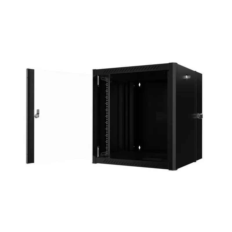 Lanview RWP12U45BL-D Rack-Schrank 12U Wandmontage-Rack Schwarz