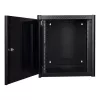Wandmontage-Rack LOGON RWP12U56BL 12U Schwarz Schlüsselschloss