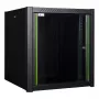 Wandmontage-Rack LOGON RWP12U56BL 12U Schwarz Schlüsselschloss