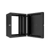 Lanview RWP16U45BL-D Rackschrank 16HE Wandmontage Rack Schwarz