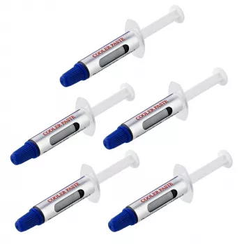 StarTech.com Wärmeleitpaste, 5er-Pack wiederverschließbare Spritzen (je 1,5 g), Metalloxid-Verbindung, Wärmeleitpaste für CPU-Kühlkörper