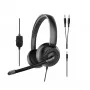 Speedlink METIS Stereo-Office-Headset, 3,5-mm-Klinke mit Y-Adapter, schwarz