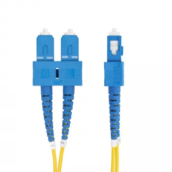StarTech.com 3m SC zu SC (UPC) OS2 Singlemode Duplex Glasfaserkabel, 9/125µm, 40G/100G Zipcord, biegeunempfindlich, geringe Einfügedämpfung – LSZH Glasfaser-Patchkabel