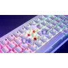 Turtle Beach Vulcan II Mini Air TBK-3101-12-DE Gaming-Tastatur, deutsches Layout (QWERTZ), TITAN II Optical Red Switches, Weiß/Aluminium