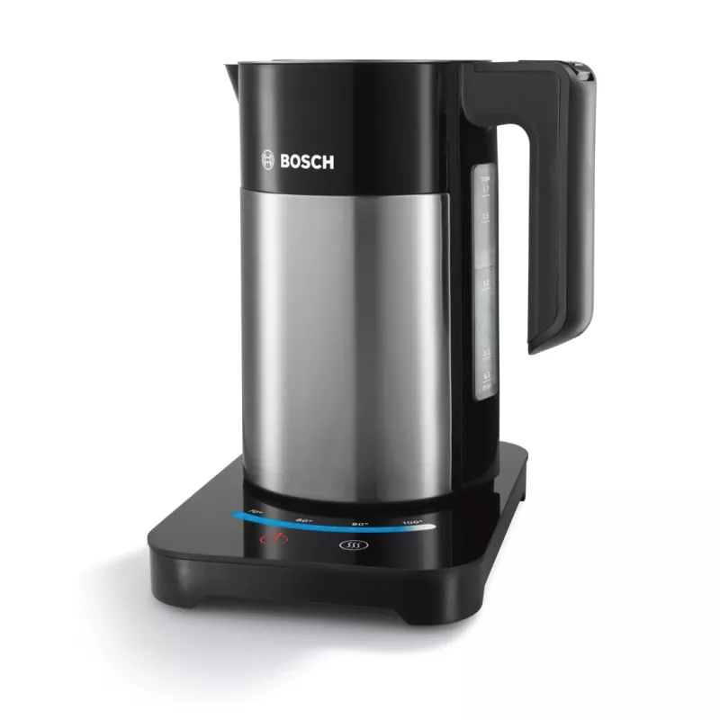 Bosch TWK7203 Wasserkocher 1,7 L 1850 W Schwarz, Edelstahl