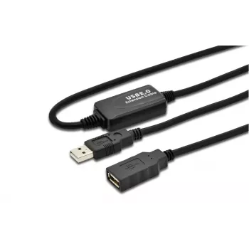 Microconnect USB2.0AAF10A USB-Kabel USB 2.0 10 m USB A Schwarz