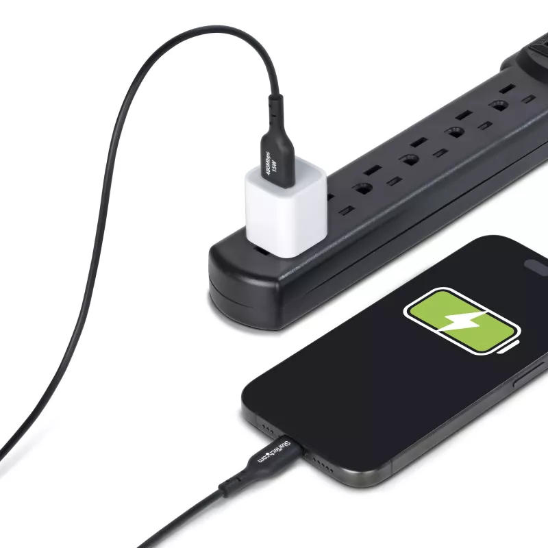 StarTech.com 4m (13ft) USB-A auf USB-C Ladekabel, Laden & Synchronisieren, 3A, USB 2.0, TPE-Mantel – Schwarzes USB-Ladekabel