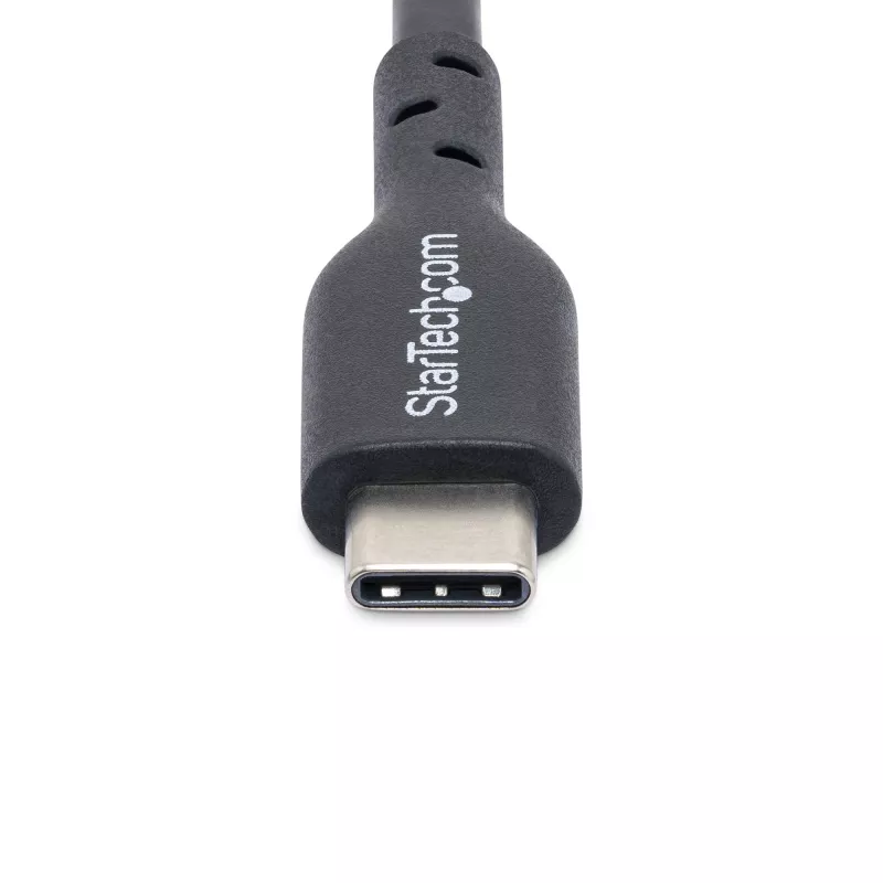 StarTech.com 4m USB-C Ladekabel, Laden & Synchronisieren, 60W (3A) PD, USB 2.0 Laptop-Ladekabel, TPE-Mantel – Schwarz USB-C Ladekabel