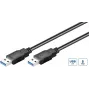 Microconnect USB3.0AA2B USB-Kabel USB 3.2 Gen 1 (3.1 Gen 1) 2 m USB A Schwarz
