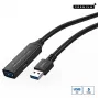 Microconnect USB3.0AAF15A USB-Kabel USB 3.2 Gen 1 (3.1 Gen 1) 15 m USB A Schwarz