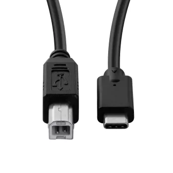 Microconnect USB3.1C2B1 USB-Kabel USB 2.0 1 m USB C USB B Schwarz